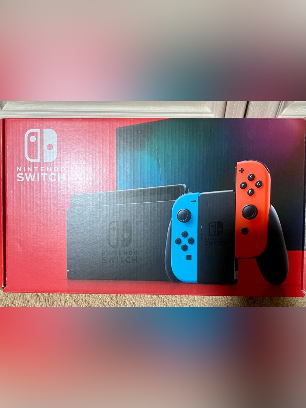 Nintendo Switch Console with Neon Blue Joy-Con - Nintendo 2 Controllers
